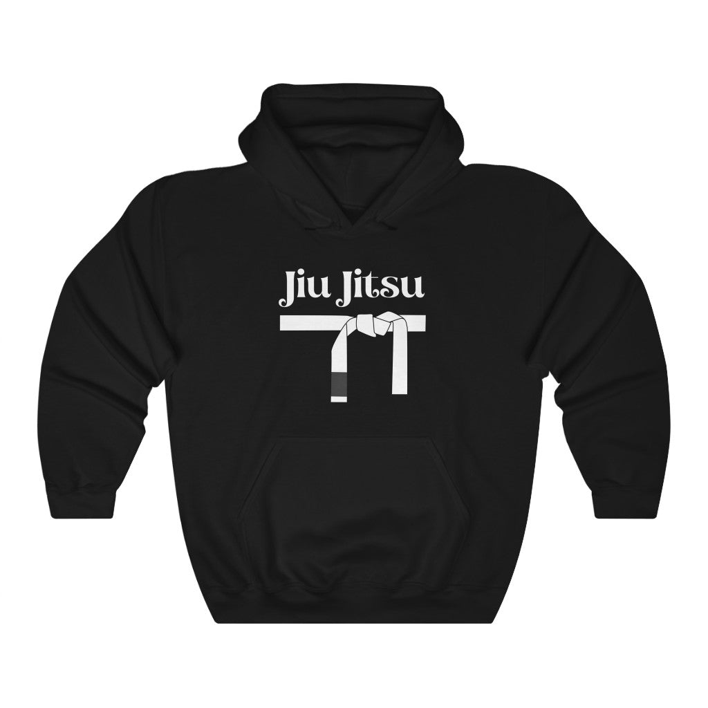 White belt ranked hoodie